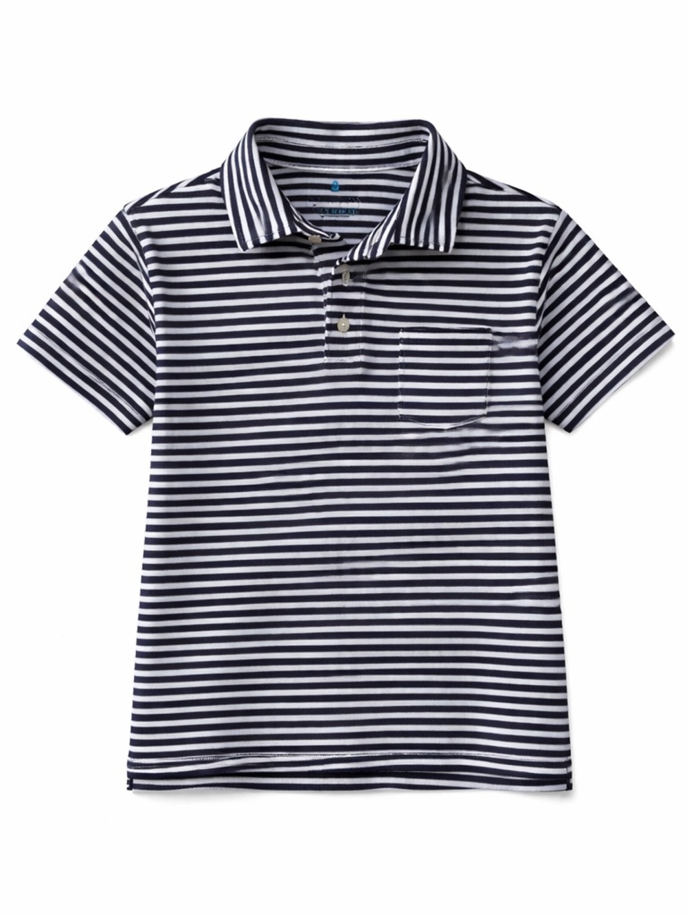 Crew Cuts Striped Navy and White Polo size large 8/10